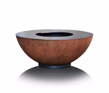 Brasero BBQ en acier Corten avec anneau de gril