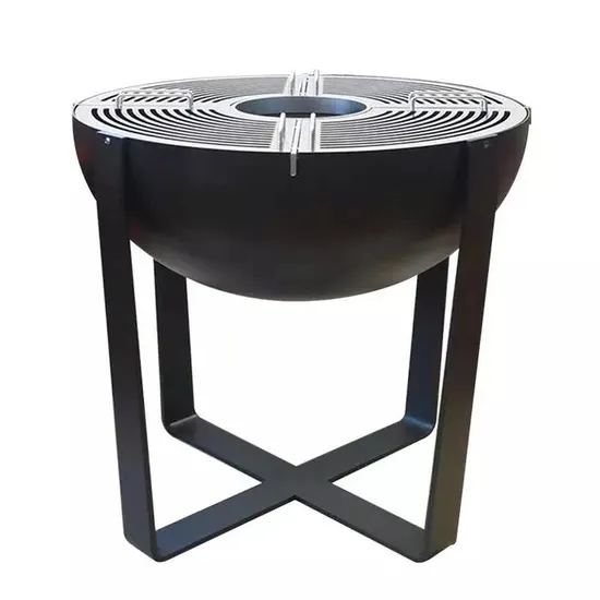 Corten Steel Fire Bowl BBQ with Grill Ring
