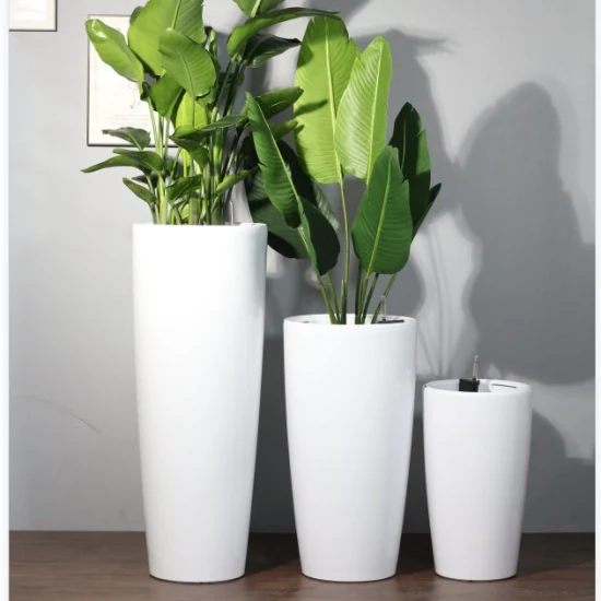 Pots de fleurs modernes pour Pot de plantes en plastique d'intérieur pour décoration extérieure avec soi