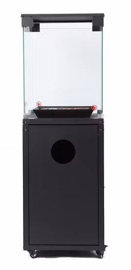 Verre à feu trempé pour foyer à gaz
