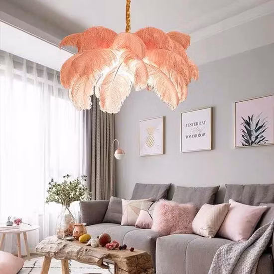 Moderne américain Euroueap décoration de la maison de luxe cristal en acier inoxydable en laiton cuivre fer métal suspendus pendentif lumières lustre