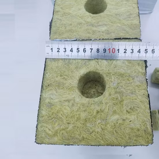 Cubes de laine de roche Cube milieu de culture hydroponique agricole